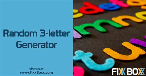 random 3 letter generator.